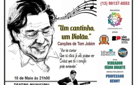 Um pouquinho de “Bossa Nova com produção cubatense”, no Teatro Braz Cubas