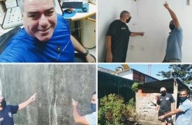 Com a ajuda de Santiago Perez, moradores do São Manoel tentam sanar problemas causados pelas obras da 