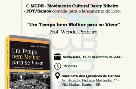 Livro ‘Um tempo bem melhor para se viver’,  de Wendel Pinheiro, será lançado dia 17 em Santos