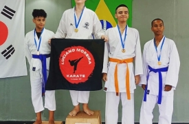 Karatecas do sensei Luciano Moreira conquistam bons resultados em Copa no Guarujá