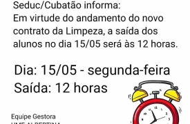 Aulas em Cubatão, só pela metade do tempo...