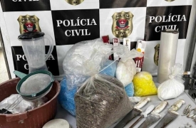 Polícia Civil apreende drogas escondidas em caixa d’água na Vila Esperança