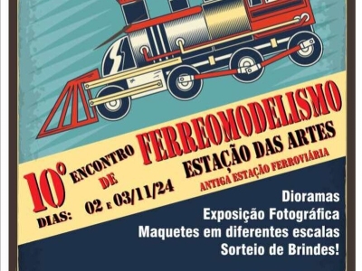 Cubatão sedia neste final de semana o 10º Encontro de Ferreomodelismo da região