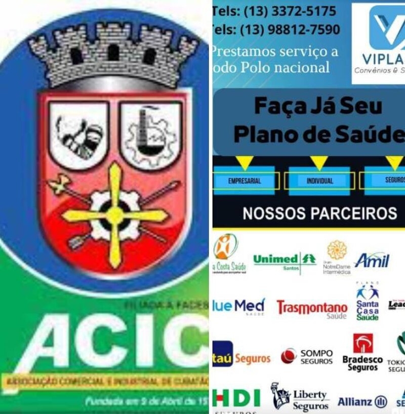 Em parceria com a ACIC, “Viplan Planos de Saúde” disponibiliza convênios e seguros para o comércio local