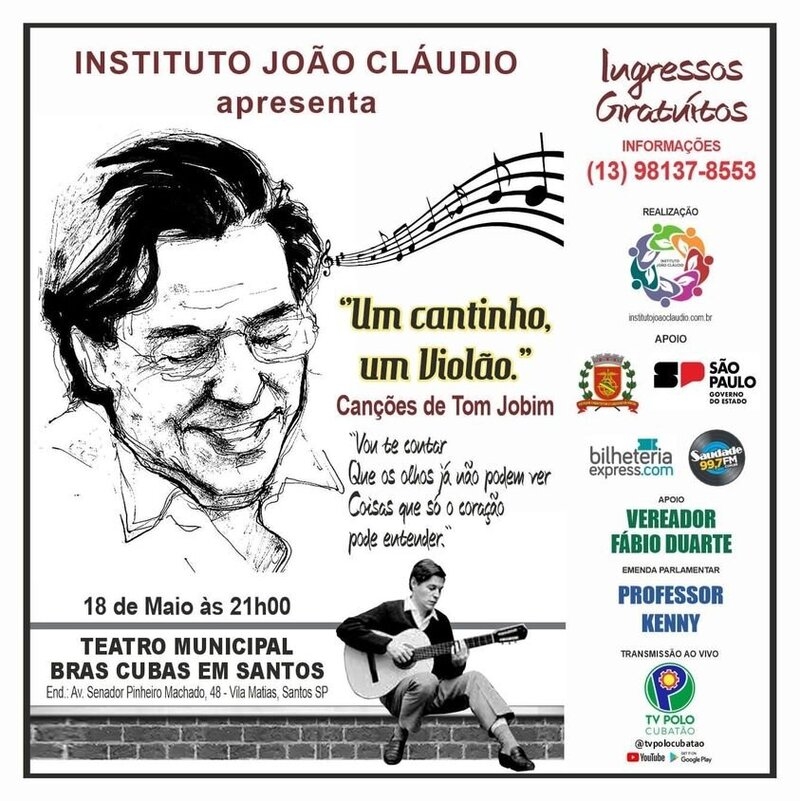 Um pouquinho de “Bossa Nova com produção cubatense”, no Teatro Braz Cubas