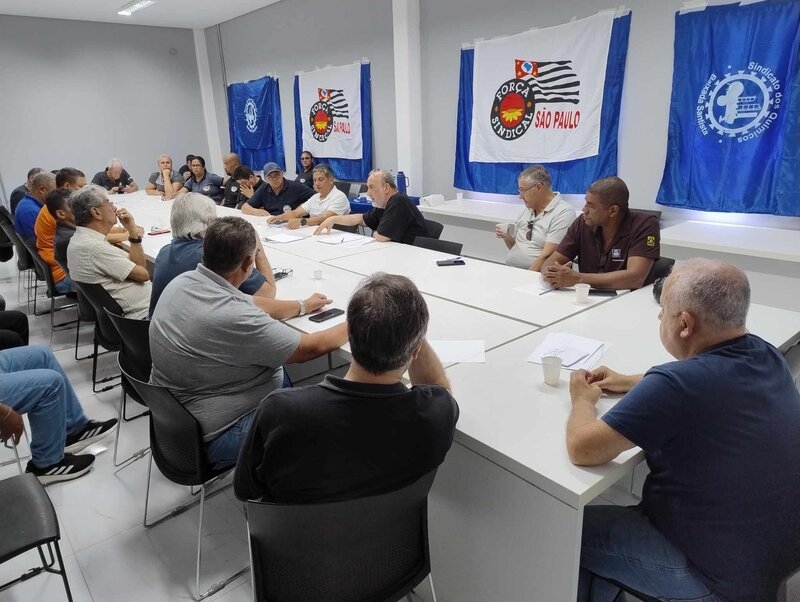 Força Sindical da Baixada Santista realiza primeira reunião de 2025 no SINDQUIM